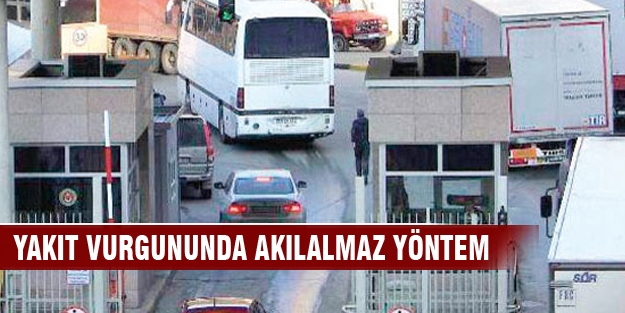 Yakıt vurgununda akılalmaz yöntem!