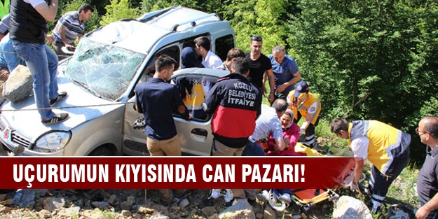 Uçurumun kenarında can pazarı: 2 ölü, 3 yaralı