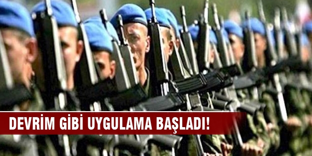 Devrim gibi uygulama başladı!