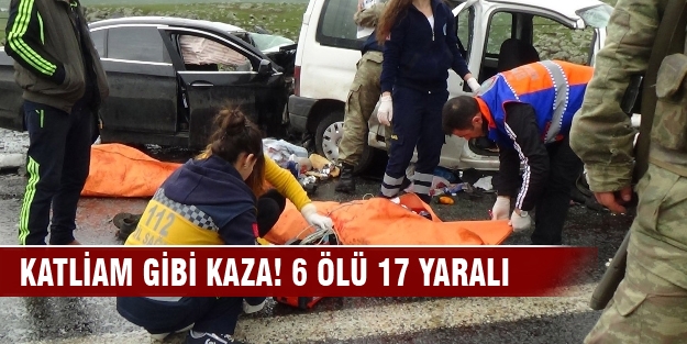 Katliam gibi kaza! 6 ölü 17 yaralı...