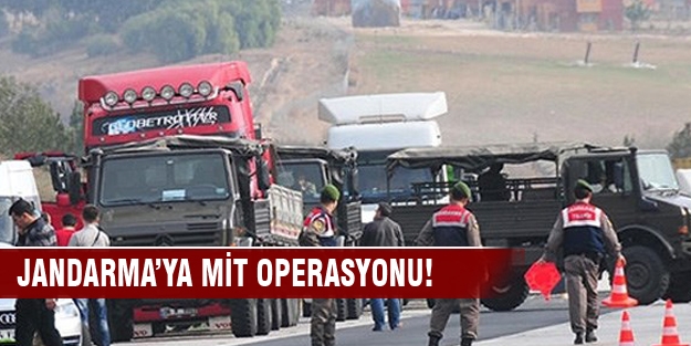 Jandarma'ya MİT operasyonu