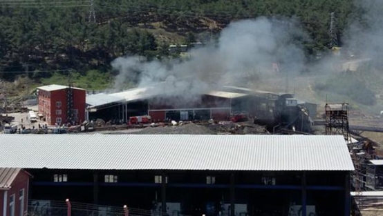Soma'da korkutan yangın