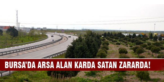 Bursa'da arsa alan karda, satan zararda