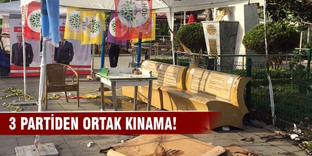 3 partiden ortak kınama