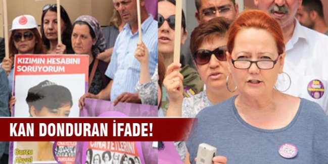 Mahkemede kan donduran ifade!