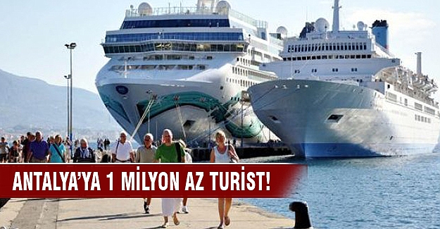 Antalya'ya 1 milyon daha az Rus turist gelecek