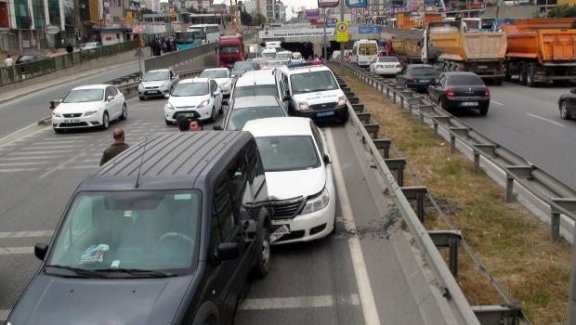 Şile yolunda 11 araç birbirine girdi