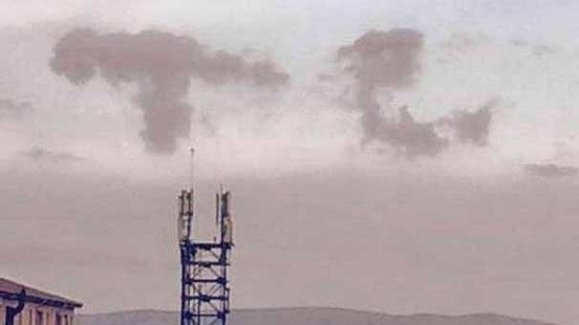 Sosyal medyada bulutlarda beliren T.C. görüntüsü konuşuluyor