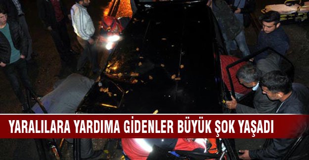 Kazaya yardıma gidenlere büyük şok!