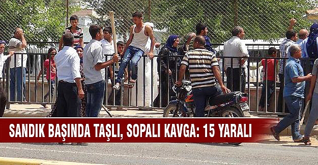 Sandık başında kavga: 15 yaralı