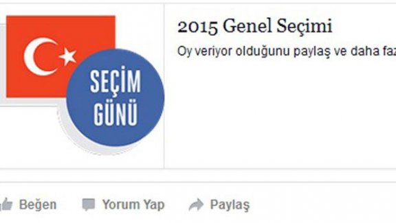 Facebook'tan "Oy veriyorum" butonu