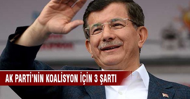 AK Parti'den koalisyon için 3 şart