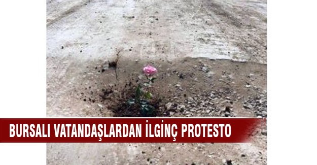 Bursa'da vatandaşlarda ilginç protesto