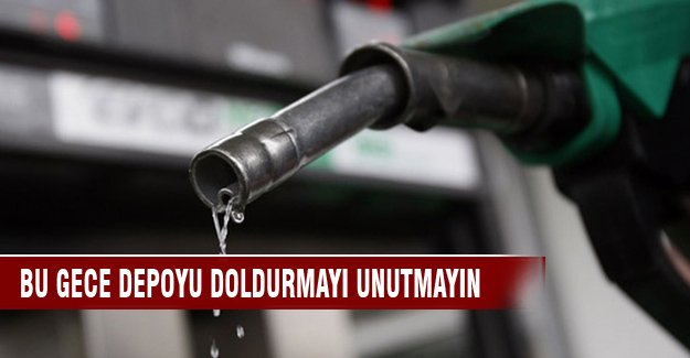 Benzine zam geliyor!