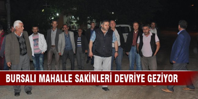 Bursalı mahalle sakinleri devriye geziyor