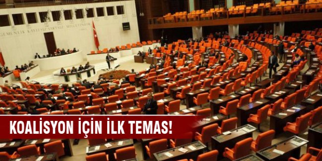 Koalisyon için ilk temas