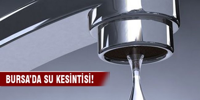 Mudanya’da su kesintisi