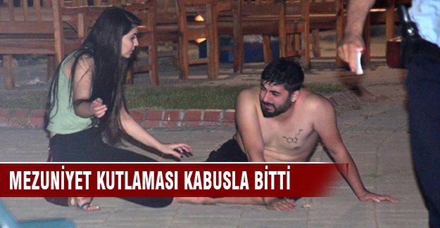 Mezuniyet kutlaması kabusla bitti