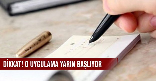 Karekodlu çek uygulamasına yarın geçiliyor