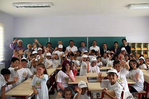 Bursagaz'dan özel okulu aratmayan köy okulu