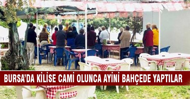 Ayasofya cami olunca ayin çay bahçesine yapıldı