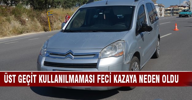 Bursa'da üst geçidi kullanmayan yaşlı adama araba çarptı