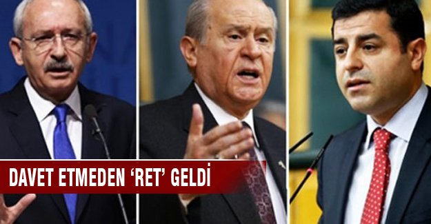 Kılıçdaroğlu'ndan ret cevabı