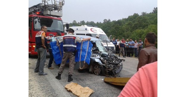 Yağış kazaya neden oldu: 1 ölü, 1 yaralı