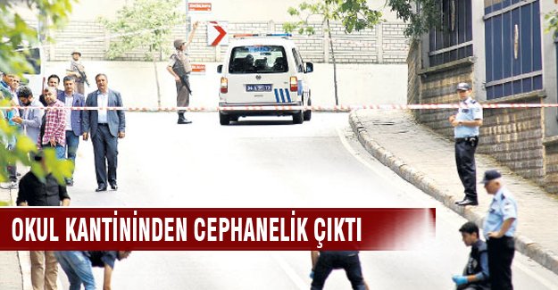 Okul kantininde patlayıcı ele geçirildi!