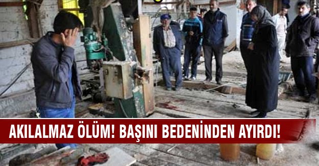 Başını bedeninden ayırdı!