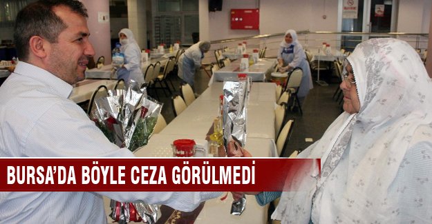 Bursa'da patrona ödül gibi ceza verildi