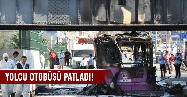 Yolcu otobüsü patladı!