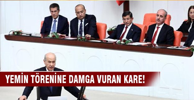 Yemin törenine damga vuran kare!