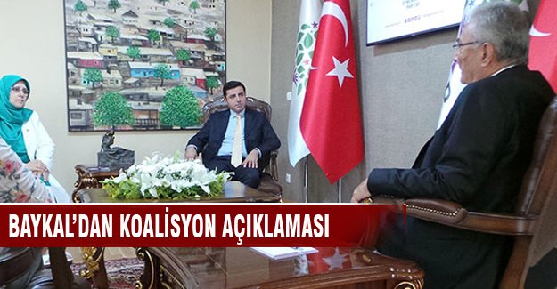 Deniz Baykal: "Destek arayışı içinde değilim"