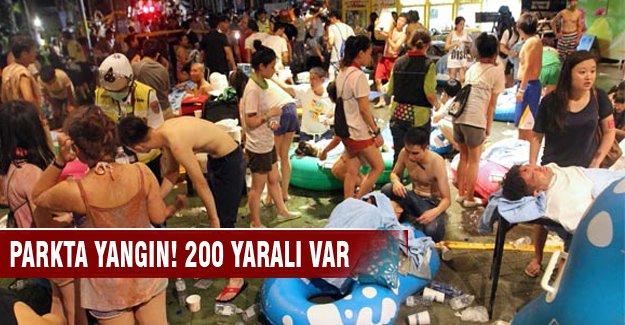 Eğlence parkında yangın! 200 yaralı