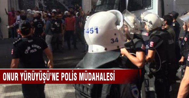 Onur Yürüyüşü'ne polis müdahalesi