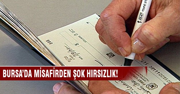 Bursa'da misafirliğe gittiği evden öyle bir şey çaldı ki...