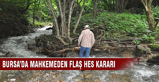 Bursa'da mahkemeden flaş HES kararı!