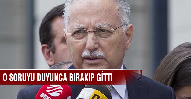 İhsanoğlu HDP sorusunu duyunca bırakıp gitti