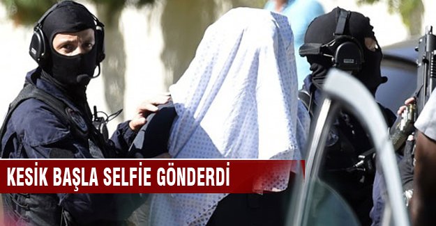 Kesik  başla selfie gönderdi!