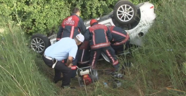 Balıktan dönen 3 arkadaş feci şekilde kaza yaptı!