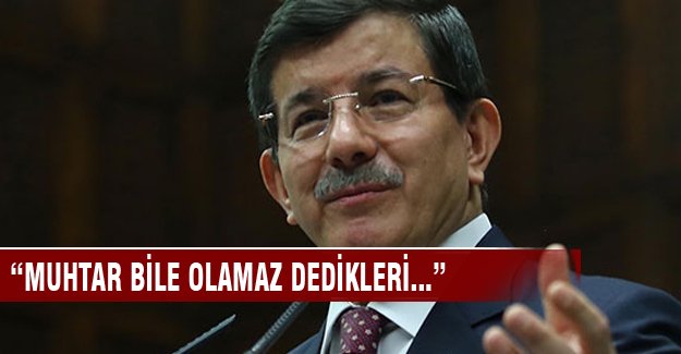 Davutoğlu "Vekillerimiz parmak kaldırma makinesi değil"