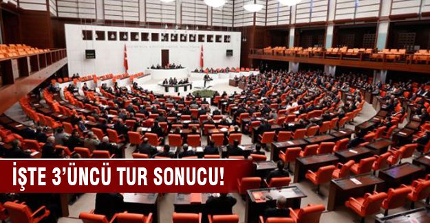 TBMM Başkanlık seçiminde 3. tur sonuçları açıklandı