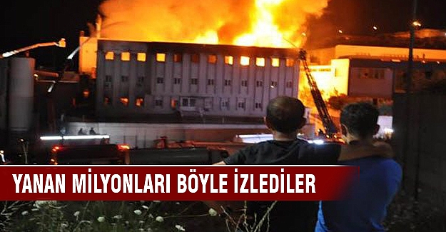 İzmir'de fabrikada çıkan yangın korkuttu