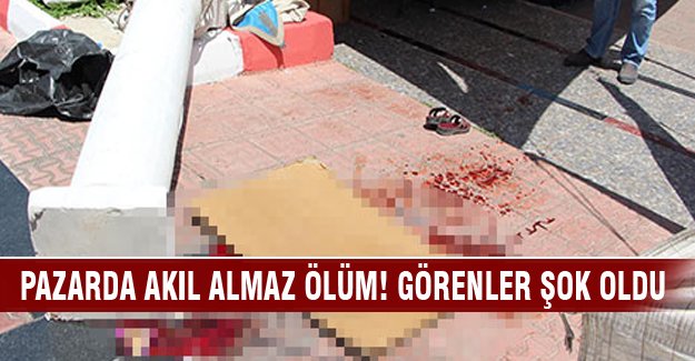 Belediyenin koyduğu beton sütun üzerine düştü!