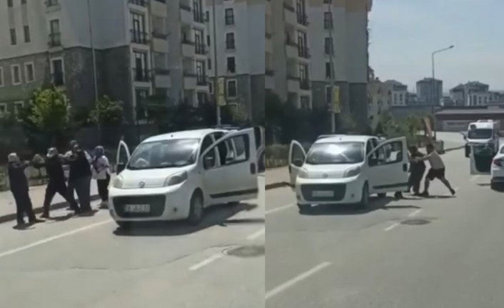 Bursa'da tekme ve tokatlı 'yol benim' kavgası