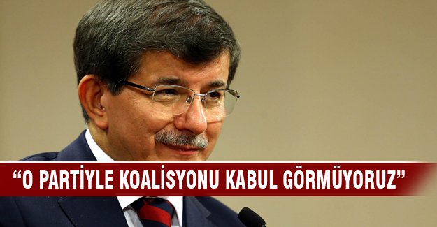 Davutoğlu "HDP ile koalisyon makul değildir"