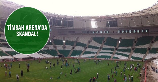 Timsah Arena'da skandal olay