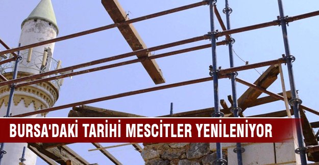 Bursa'daki tarihi mescitler yenileniyor