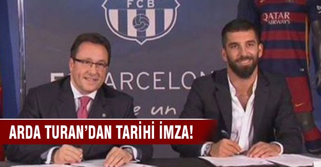 Arda Turan'dan tarihi imza